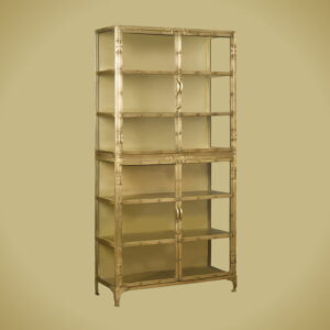 Brass Glass Opbergkast 100x40x200
Antique brass