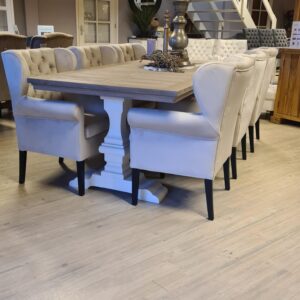 VOORRAAD: Set 6 stuks eetkamerstoel Roman