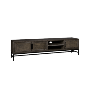 Carini Tv Meubel 200 cm - Zwart