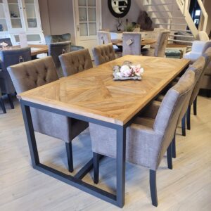 VOORRAAD: Set 6 stuks eetkamerstoel Chester
