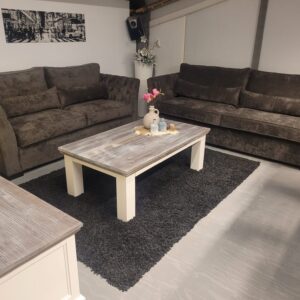 OPRUIMING: Bank Bankstel Claudia 3 + 2.5 zits + Fauteuil Claudia