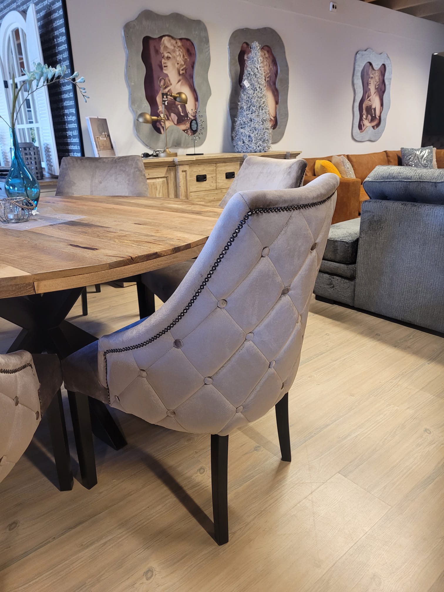 VOORRAAD: Set 6 stuks eetkamerstoel Samantha - Afbeelding 5