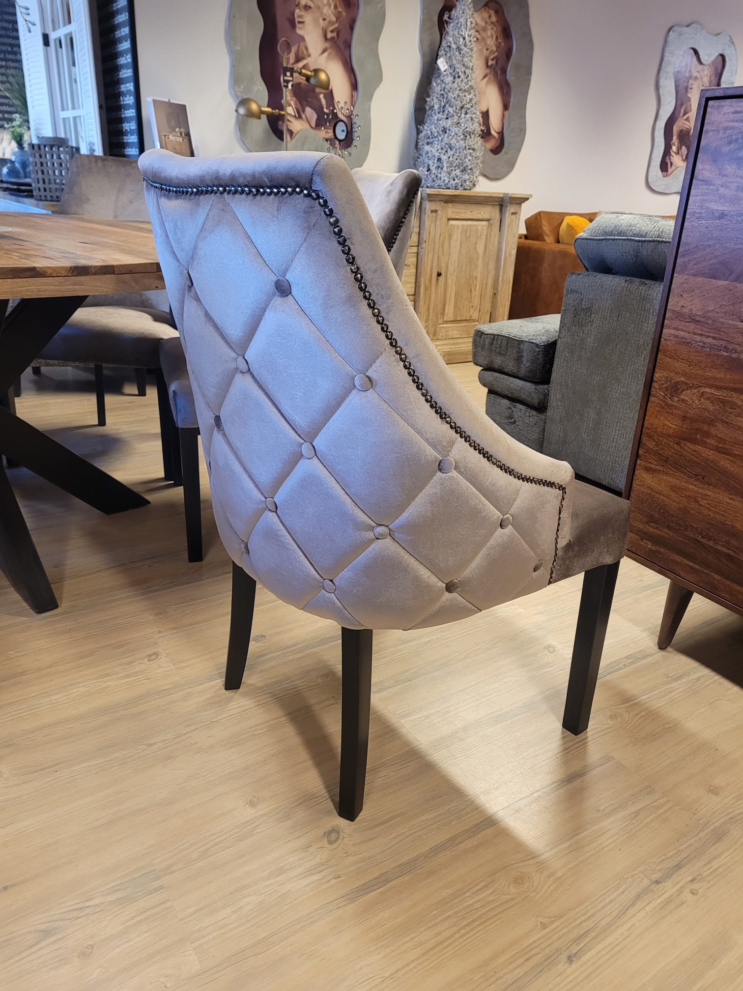 VOORRAAD: Set 6 stuks eetkamerstoel Samantha - Afbeelding 3