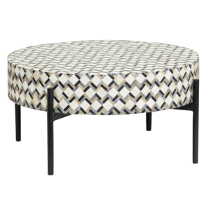 Brendola coffeetable round dia.  60x35 (h)Bone inlay