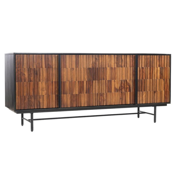 Dimaro sideboard 4 drs. 174x45x75Mango - Sheesham - metal
