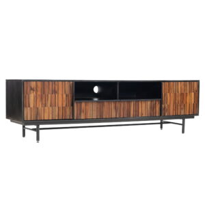 Dimaro TV stand 2 drws. 2 drs. 175x45x50Mango - Sheesham - metal
