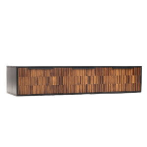 Dimaro hanging media unit 3 drs. 145x45x30Mango - Sheesham - metal