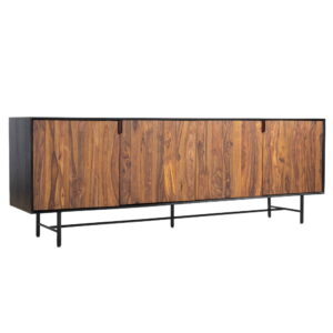 Taviano sideboard 4 drs. 220x45x75Mango - Sheesham - metal