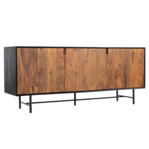 Taviano sideboard 3 drs. 180x45x75Mango - Sheesham - metal