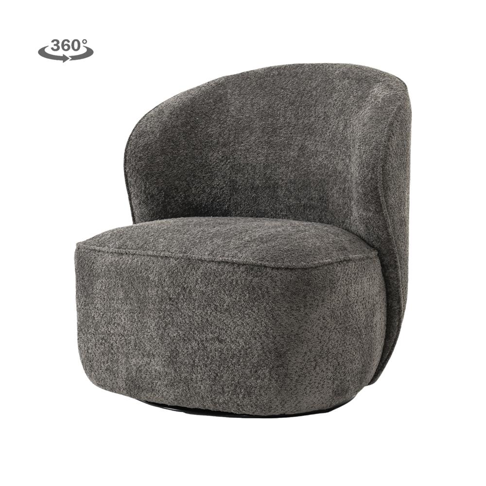 Belvi Fauteuil - fabric AJ3019-08 Cream (draaibaar) - Afbeelding 4