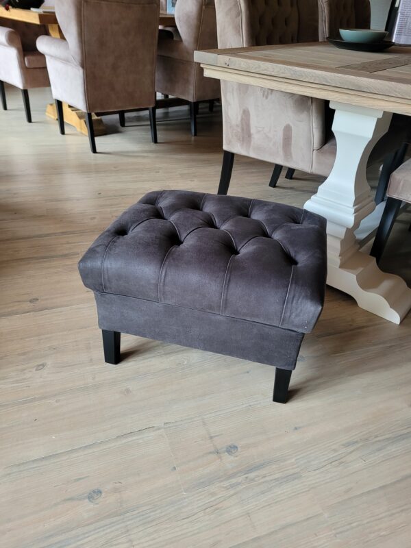 VOORRAAD: Hocker Capiton 60x50 cm - Afbeelding 3