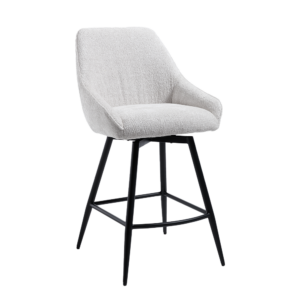 Trino Barstoel - fabric Trenza 04 white (draaibaar)