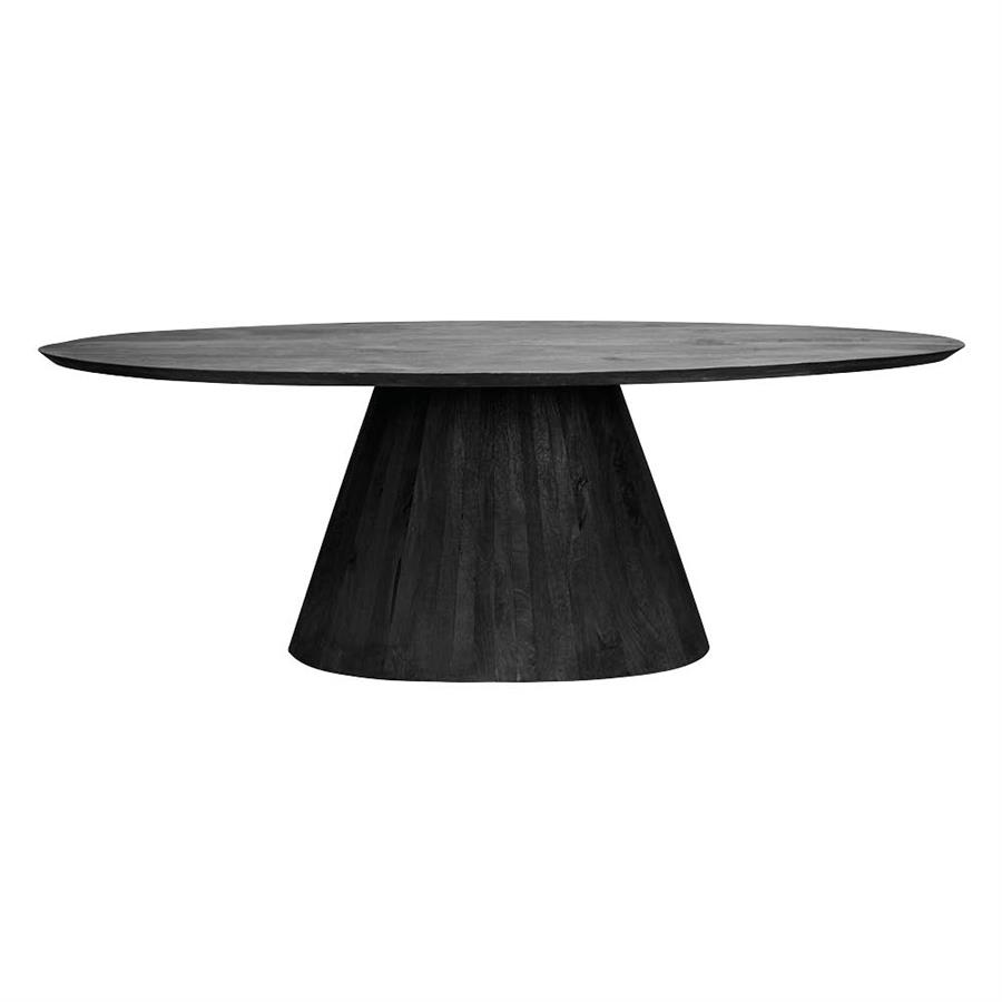 Premana Eetkamertafel zwart ovaal 220 cm - Afbeelding 5