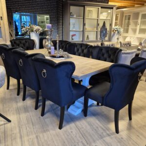 VOORRAAD: Set 8 stuks eetkamerstoel Daisy