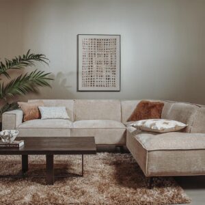 Leeds 2 5-AL + Ottoman R - Touch 102 Beige
