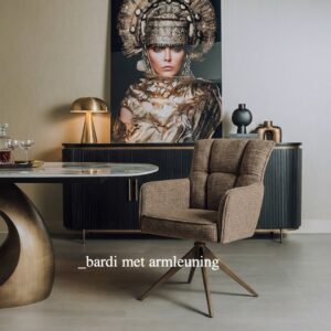 Bardi Armstoel - Cremona 24 clay - Anodic (draaibaar)